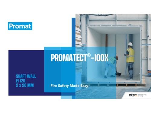 Install a shaft wall with PROMATECT®-100X