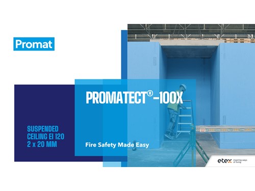 Install a ceiling with PROMATECT®-100X